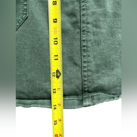 Vineyard Vines 4 Pocket Two Tone Green Denim Mini Skirt, Size: 0 - Picture 6 of 6